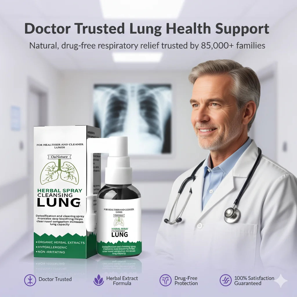 BREATHE-RIGHT ORGANIC HERBAL ORAL LUNG SPRAY: POWERFUL LUNG SUPPORT CLEANSE & REPAIR.